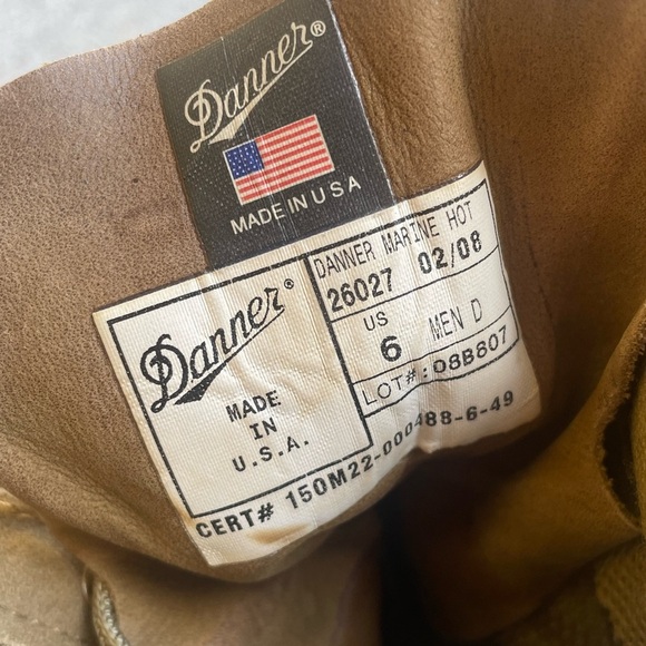 Danner Marine Hot Lace Up Military Boots Mens 6 Combat Tactical Vibram 26027 - Picture 6 of 6